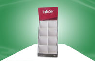 Custom A4 Flyer cardboard counter display stands , 8 Cells retail countertop displays SGS
