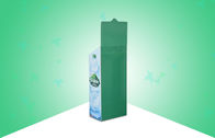 Green Pop Cardboard Display For Bottled Pure Water , Stand Up Cardboard Display