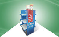 Gift Three Shelf Cardboard Display Racks For Home Products , Two Side Show
