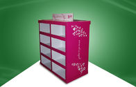 Rose Red Strong Paper Cardboard Pallet Display in Stores 80X60X130CM