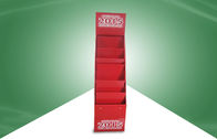 Books / Brochure / Magazine Pop Cardboard Display Stand In Red Color