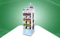 Beautiful Four-shelf POS Cardboard Displays Glossy Lamination for Electronic Products