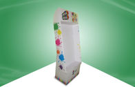 Customized POS Cardboard Displays , Hook Floor Display Stand for Kids Shoes