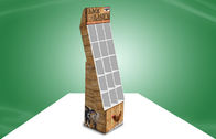 OEM / ODM 15 Cells Book POP Cardboard Display Cardboard With Heavy - duty &amp; Easy - assembly Design