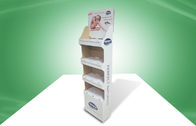 Eco-Friendly POP Cardboard Retail Displays With TV Screen On Top Header