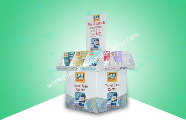 OEM / ODM Medicine Cardboard Pallet Display With 10 Cells To Present Different Items Together