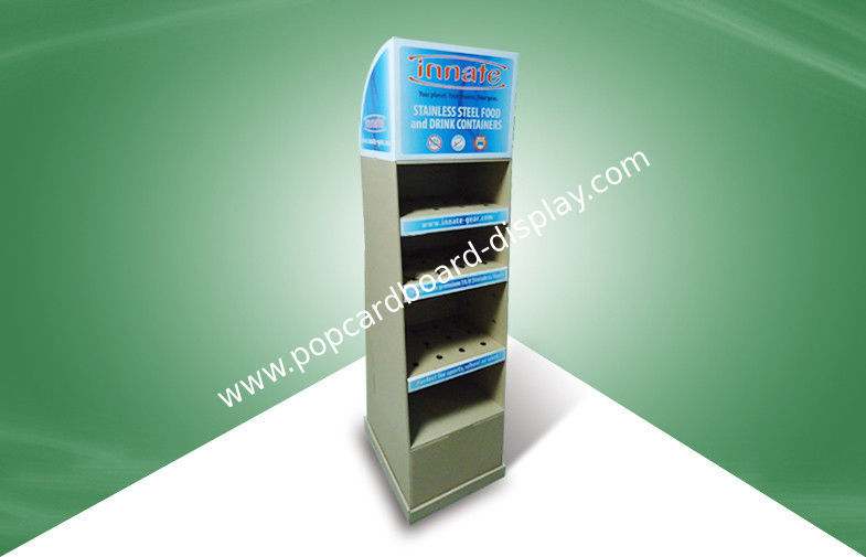 Foldable Assemble Corrugated Cardboard Store Displays For Caccum Cup