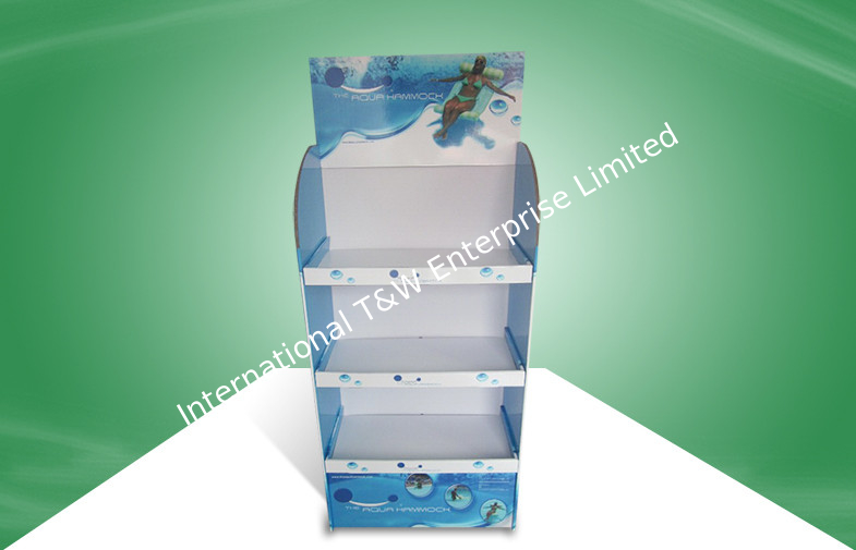 Heavy Duty POS Cardboard Displays With Three Shelf 350gsm CCNB And Foam Board Heavy Duty POS Cardboard Displays With Three Shelf 350gsm CCNB And Foam Board