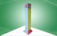Four Face Show Rotating Cardboard Display Stands With Plastic Hook