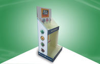 Two Shelf cardboard counter display stands , pos counter display To Selling Madicine