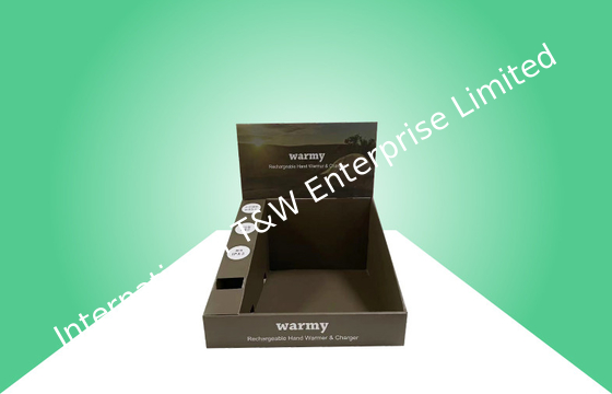 Buy Biodegradable Cardboard Counter Display Matte Finish For Promoting Warmy Charger online manufacture