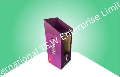 Buy 100% Recyclable Cardboard Free Standing Display Units For Foot Ball / Drink Bottle online manufacture