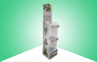 Three Shelf Easy Assembly cardboard card display stand For Promoting Toys