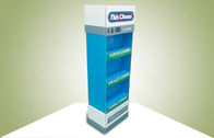 Double Face Show Three Shelf POS Cardboard Displays Sell Cleaning Products