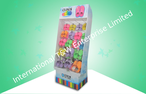 Offset Prnting Cardboard Free Standing Display Units used in Kids Shoes