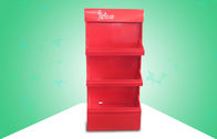 Eco Friendly Red cardboard pop displays Three Shelve To Sell Nightgown &amp; Toys