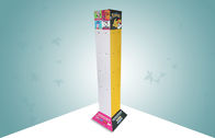 Four Face Show Rotating Cardboard Display Stands With Plastic Hook