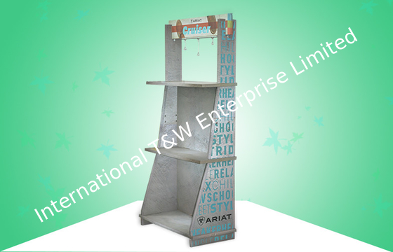 Heavy-duty Falconboard/ Honeycomb Board Free Standing Display Units For Selling Sports Shoes