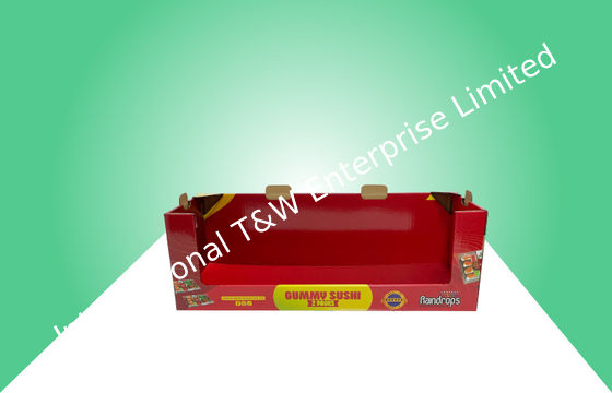 Buy Retails / Supermarket Stackup Cardboard PDQ Tray Display For Promoting Candy online manufacture