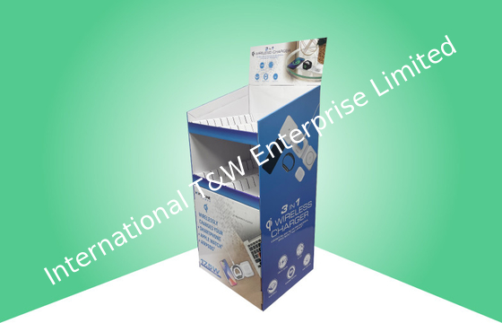 Buy Walmart Cardboard Display Stands Quarter Pallet Display For Selling Wireless Chargers online manufacture