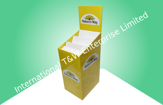 Buy Shining Retail Cardboard Dump Bins Heavy Duty Long Lasting For Selling Medicine online manufacture