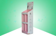 OEM ODM Pink Point Of Sale Cardboard Display Stands With Heavy Duty Design