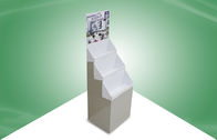 Floor Standing Pop Cardboard Display , Printing Corrugated Display Stand