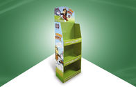 Supermarket Product Cardboard Free Standing Display Units with Three shelf