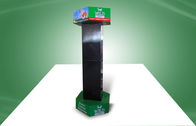 Eco Friendly Six Side Show Cardboard Floor Display Stands For Pet Wear Products