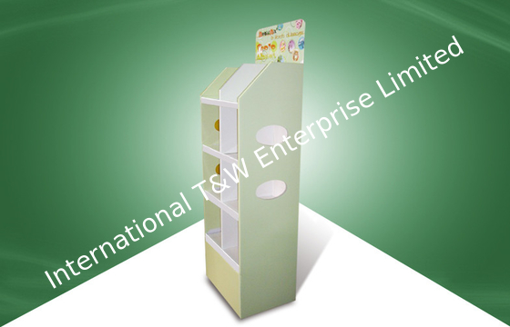 Buy 4 Tire POS Cardboard Display Shelf Cardboard Retail Display Stands online manufacture