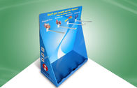 Blue Point of Purchase Cardboard Hook Display Unit for Culicide