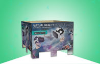 Full Size Corrugated Pallet Display , Cardboard Display Stand Promoting 3D VR Headset