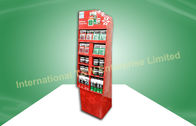 Custom Laminated Recycled Free Standing Display Unit , 5 shelf Pallet Displays