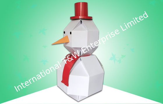 Corrugated Cardboard Standees Cardboard Snow Man for Christmas Promotion