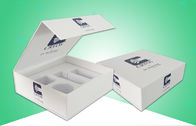 Grey Board Paper Packaging Boxes / Hard Gift Box EVA Insertor For Selling Cosmetics