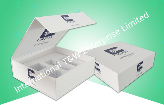 Buy Grey Board Paper Packaging Boxes / Hard Gift Box EVA Insertor For Selling Cosmetics online manufacture