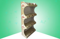 4 - Shelf Cardboard Free Standing Display Units FSDU For Selling Banana Chips