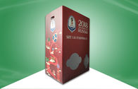 World Cup Football Cardboard Dump Bins Displays Different Sizes With Divider