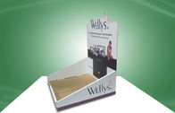Custom Width-adjustable Cardboard Countertop Displays Skincare Beauty Products