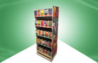 Home Five Shelf Pos Cardboard Displays , Recyclable Floor Standing Display Units