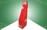 Books / Brochure / Magazine Pop Cardboard Display Stand In Red Color