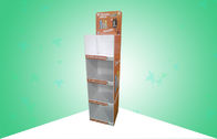 Robust 4 Shelf POS Cardboard Displays Stands Promoting Drinks With Fulfillment Design