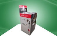 Four Cell Recyclable Black Point Of Sale Cardboard Display Stands Eye Catching Design