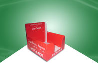 Red Christmas Gift Cardboard Countertop Displays Recyclable With CMKY Offset Printing