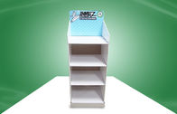 Four-shelf POP Cardboard Display Eco-friendly With Different Header Cards For Selling Earbuz Items To Wal-mart