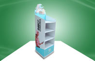 Beautiful Four-shelf POS Cardboard Displays Glossy Lamination for Electronic Products