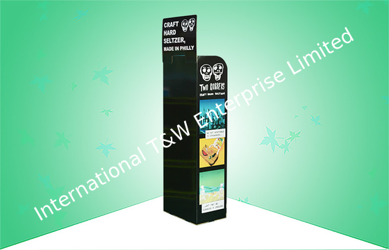 Beer / Drinks Pos Cardboard Display Stands High Strength Easy Assembling