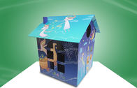 Recyclable Children ' S Cardboard Playhouse , Cardboard Coloring House For Kids