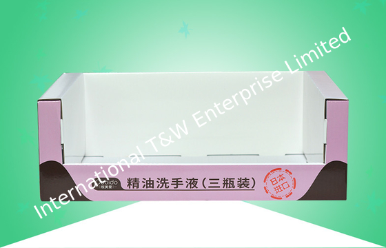 Double Wall Robust PDQ Cardboard Trays With Hand Sanitizer