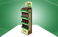 Customized Candy POP Cardboard Display With Four Shelf , cardboard floor display stands